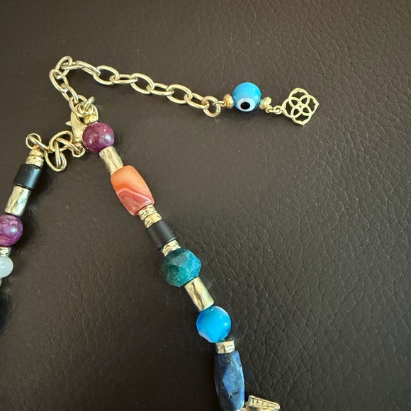 Kendra Scott Shiva Multi Stone Beaded Charm Necklace - Picture 2 of 5